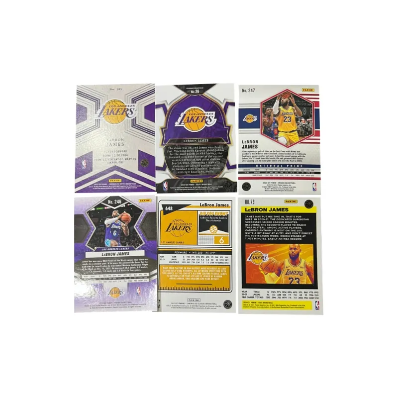 PANINI Lakers LeBron James The King Multi Collection Refractor Star Card Sports Cards 6 Pcs-1