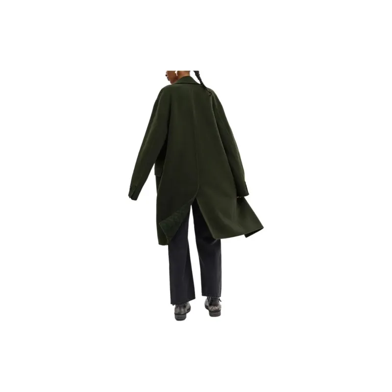 COACH FW24 Coat Women's Dark Green-2