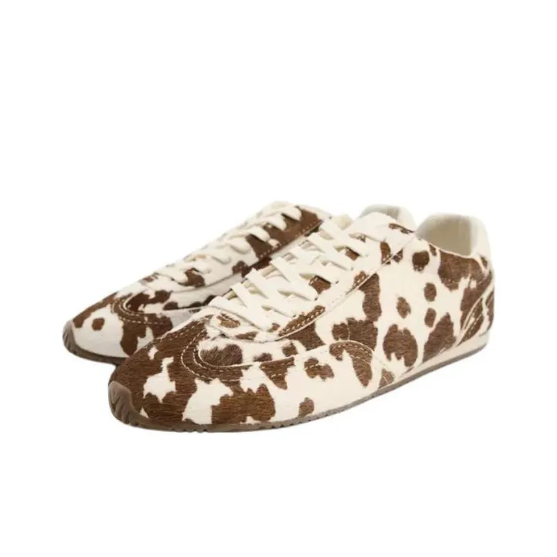 ZARA Low-Top Casual Shoes Women's Beige Brown-2