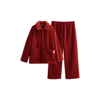 Same Language Pajama Set Men's Cherry Red