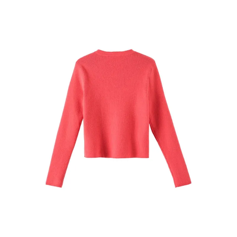 Late White Knitwear Women's Magenta-1