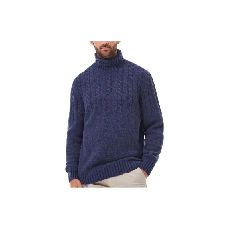 BARBOUR FW24 Knitwear Men's Dark Color Denim-2