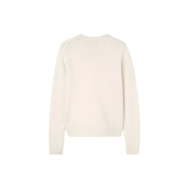 Loro Piana FW24 Cashmere Sweater Women's White Titanium-1
