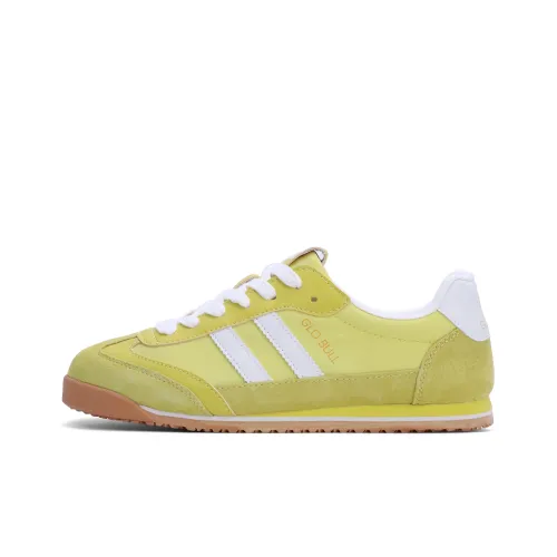 GLO BULL Skateboard Shoes Unisex Low-Top Light Yellow/White