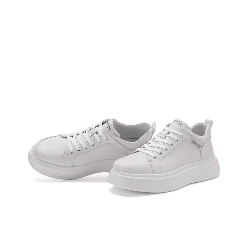 Satchi Low Top Skateboard Shoes Men's White-2