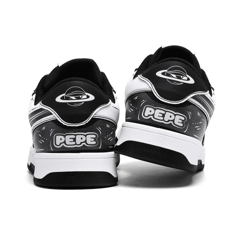 Pepe The Frog Cushioned Wear-Resistant Breathable Low-Top Skateboard Shoes Unisex-12