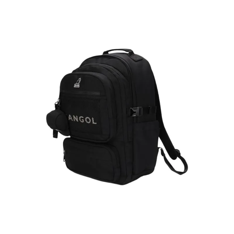KANGOL Nylon Backpack Unisex Black-2