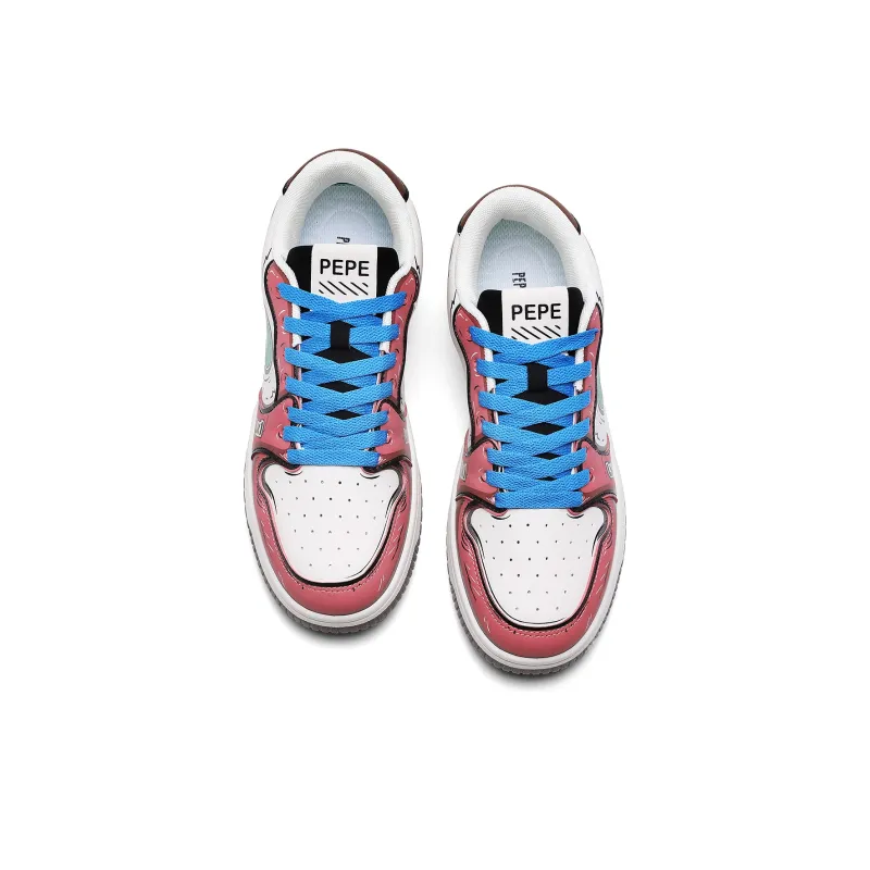 Pepe The Frog Cushioned Wear-Resistant Breathable Low-Top Skateboard Shoes Unisex-4