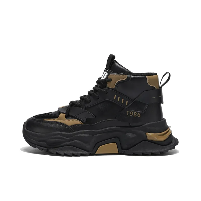 HACKBUTEER High Top Chunky Sneakers Men's-11