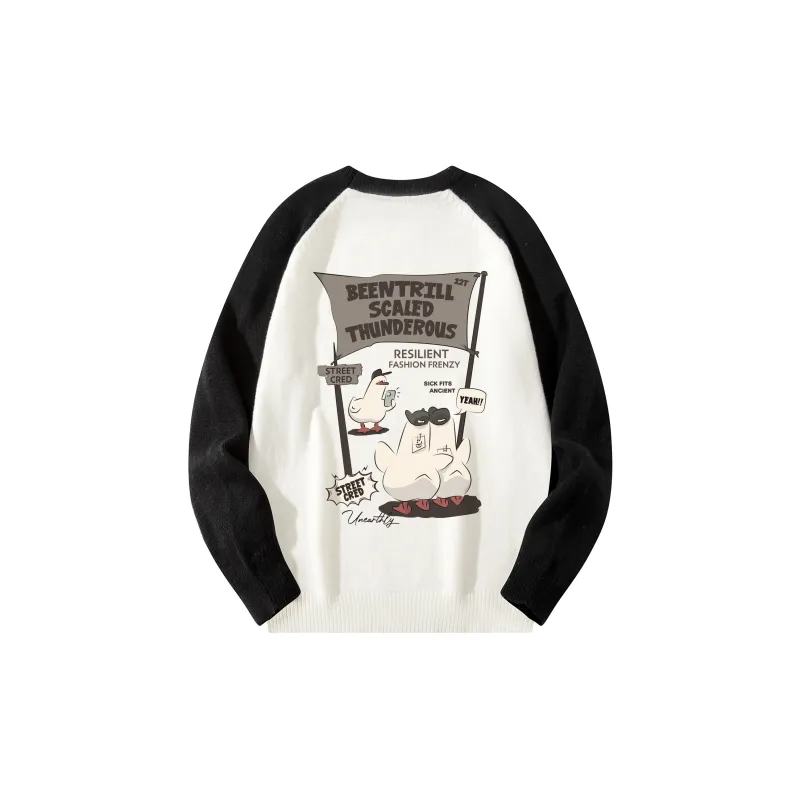 BEENTRILL Sweaters Unisex White-1