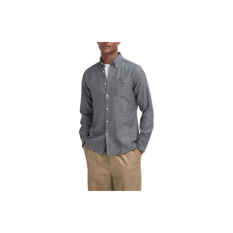 BARBOUR FW24 Shirt Men's Gray Mud Gray Rock-2