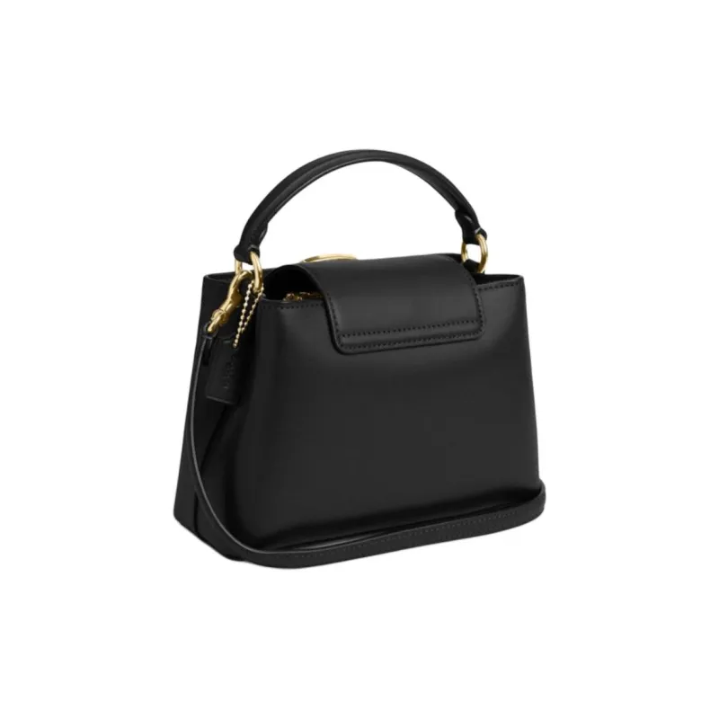 COACH Eliza Cow Leather Shoulder Bag, Crossbody Bag, Handbag Mini Women's Black-1
