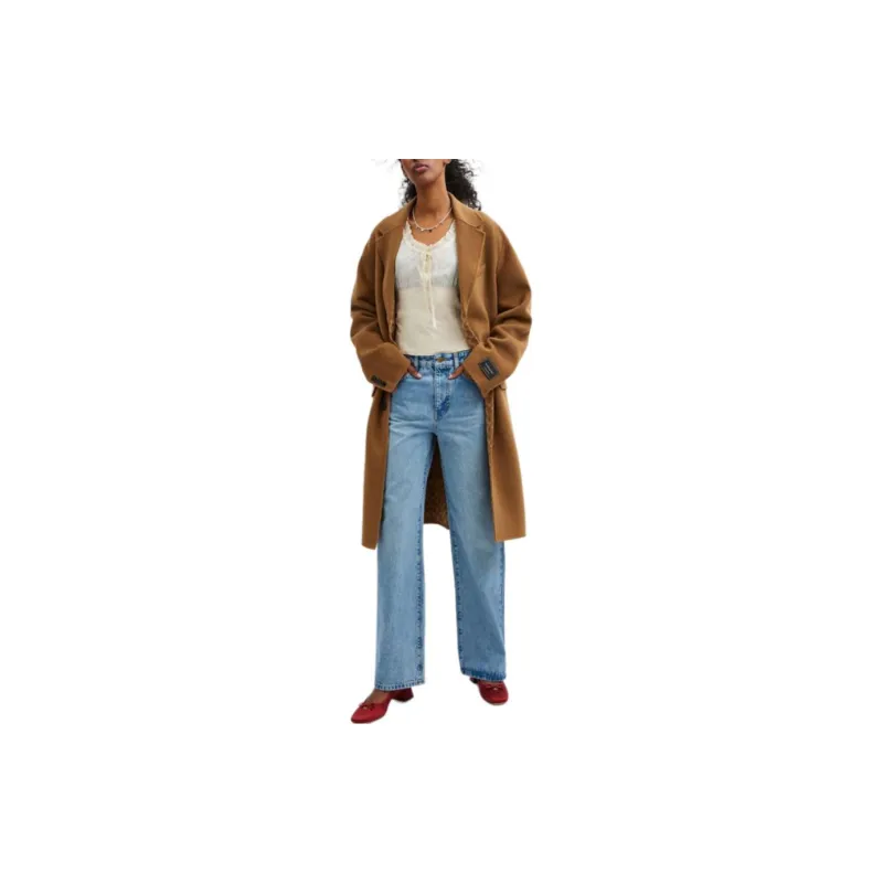 COACH Coats Unisex Camel-3