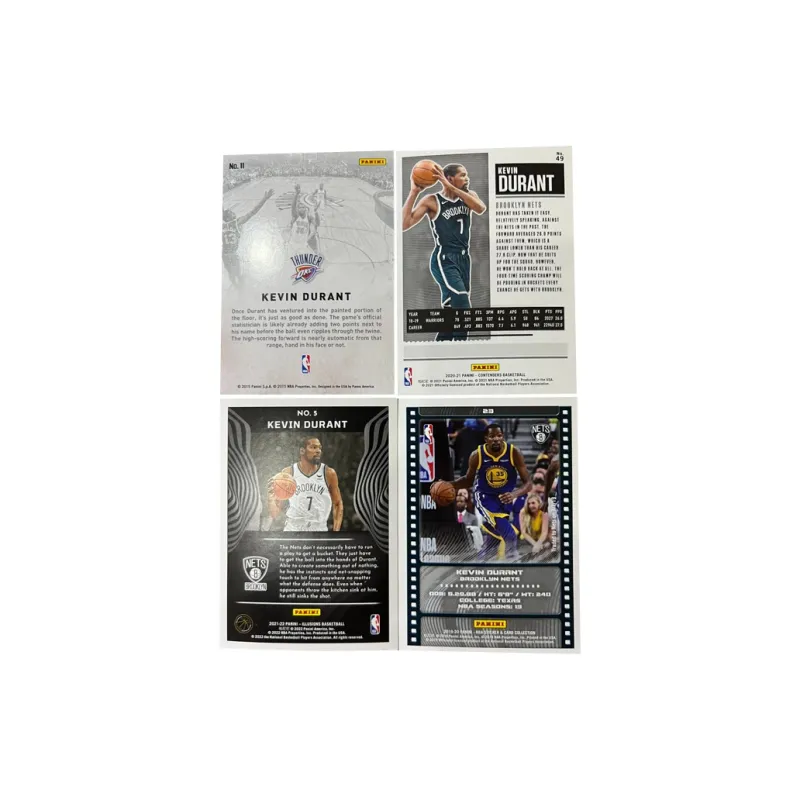 PANINI League Offensive Kaleidoscope Kevin Durant Multi Collection Refractor Player Card Rare Sports Cards 4 Pcs-1