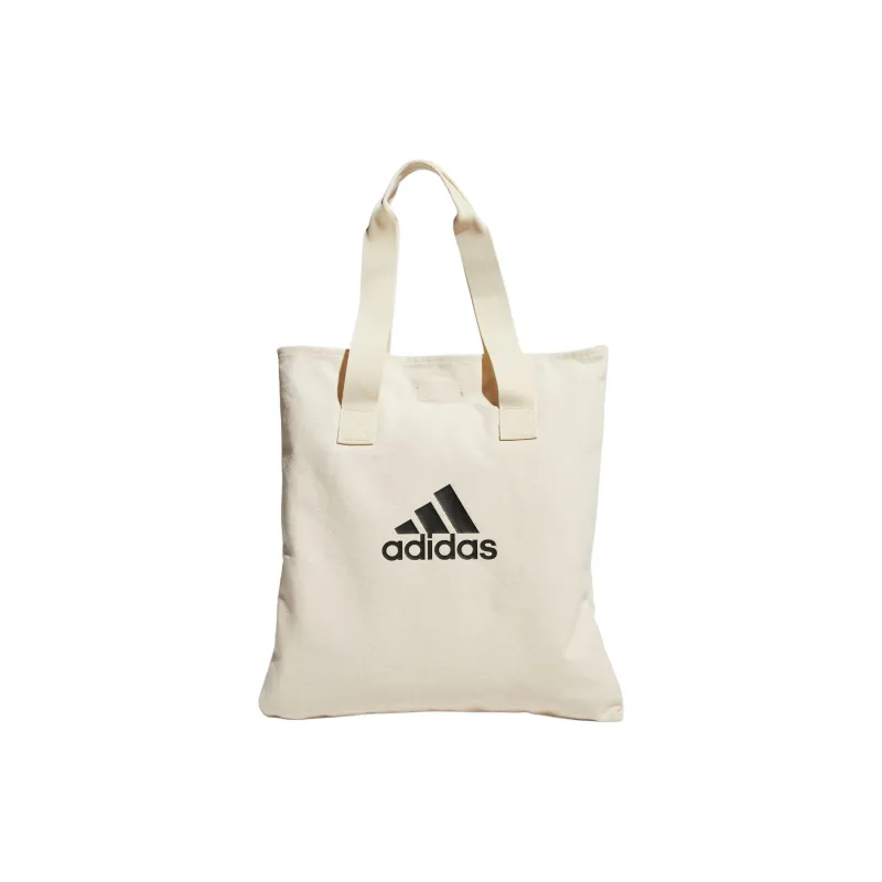 Adidas Cotton Tote Bag Shopping Bag Crossbody One Shoulder Handbags Unisex Natural-1