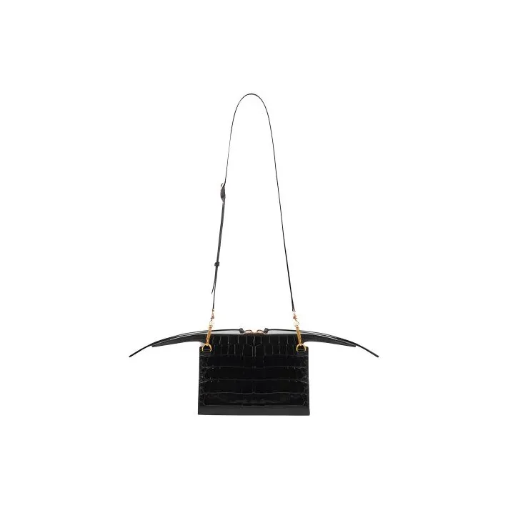 Balenciaga Balenciaga Luggage Collection Calfskin Biker Bag Handbag Shoulder Bag Crossbody Bag Women's Black-1