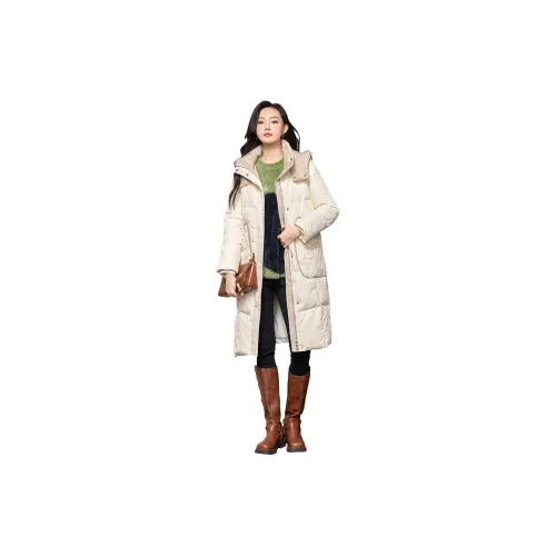 SMEN Down Jackets Women's Beige