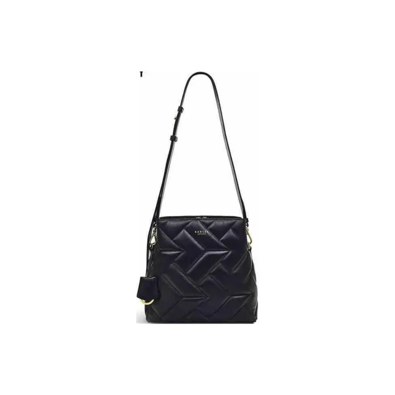 RADLEY Cow Leather Bucket Bags Crossbody Bag Shoulder Bag Medium Size Women's Black-0