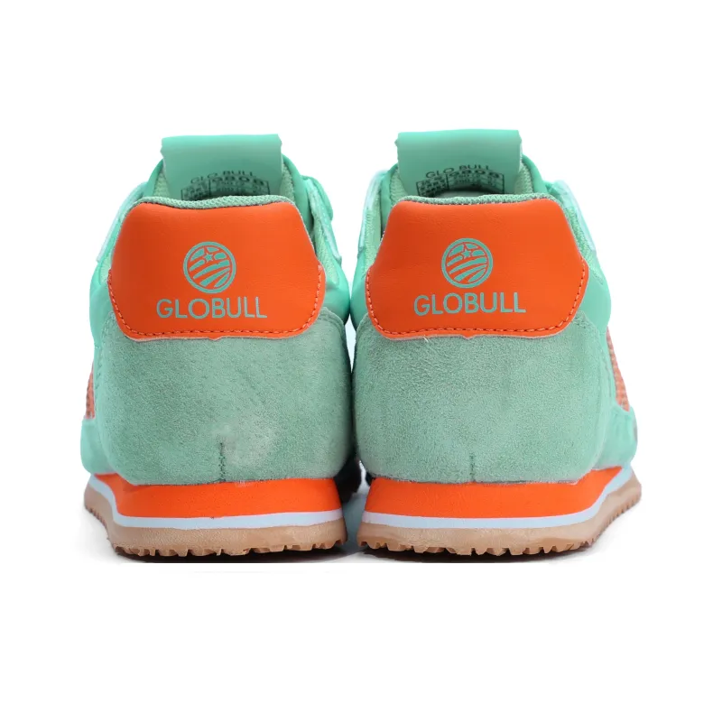 GLO BULL Skateboard Shoes Unisex Low Top Green Orange-4