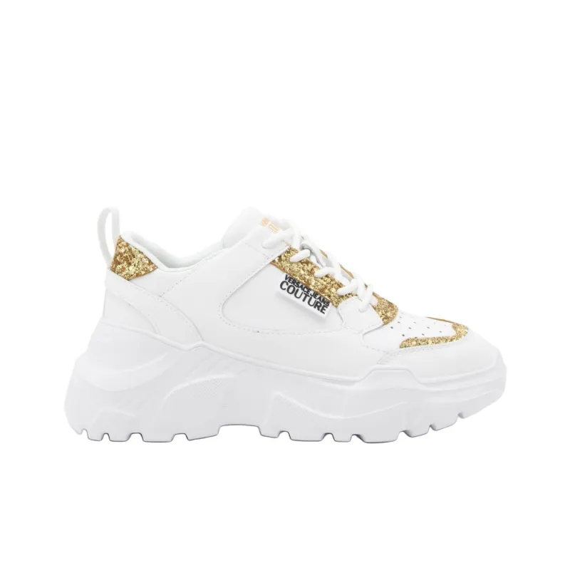 VERSACE JEANS Couture Logo-patch Glitter-detailing Sneakers-1