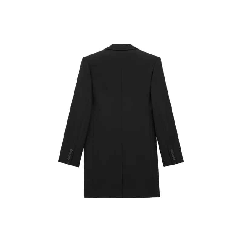 SAINT LAURENT Single Breasted Long Jacket-1