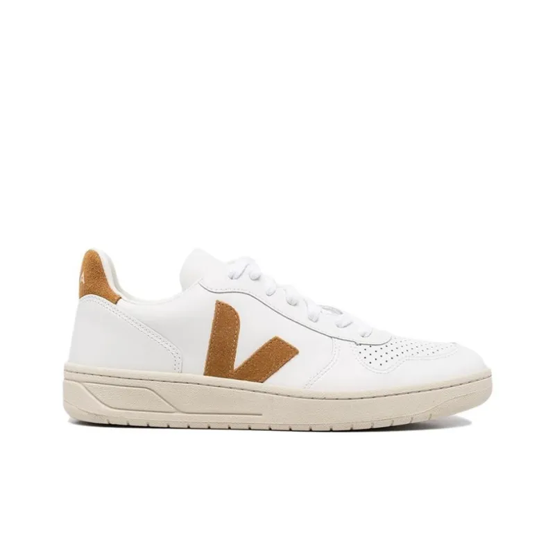 VEJA V 10 Leather 'White Camel'-1