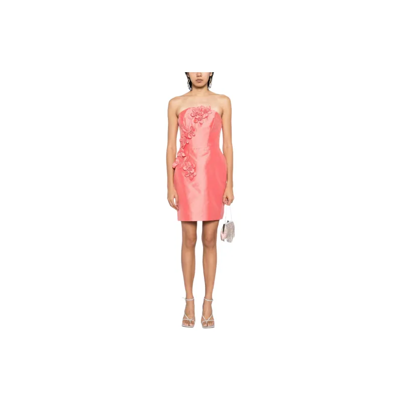 Marchesa Notte Floral Mikado Mini Dress-1