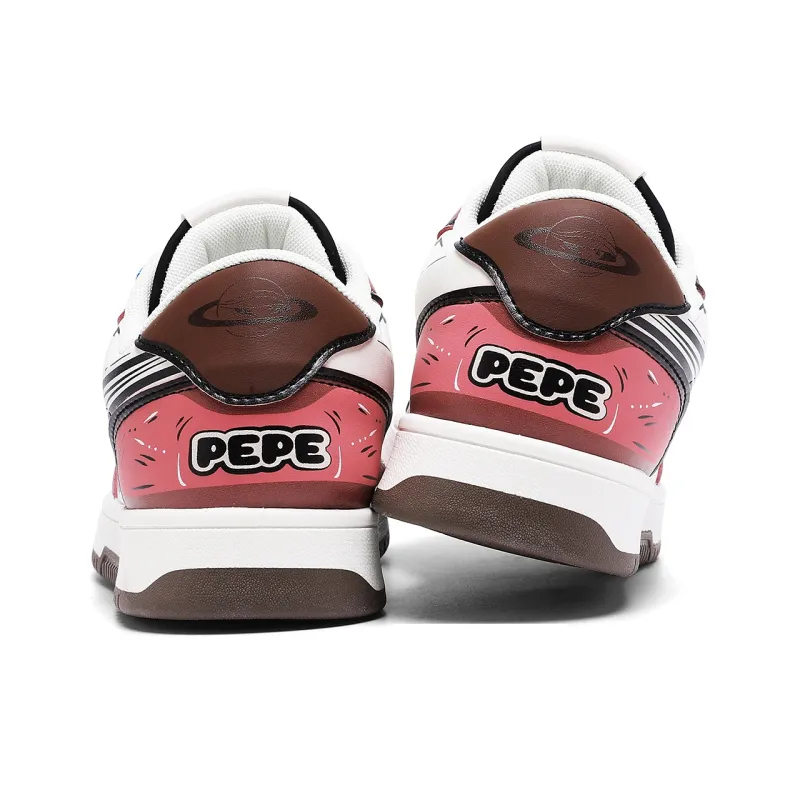 Pepe The Frog Cushioned Wear-Resistant Breathable Low-Top Skateboard Shoes Unisex-5