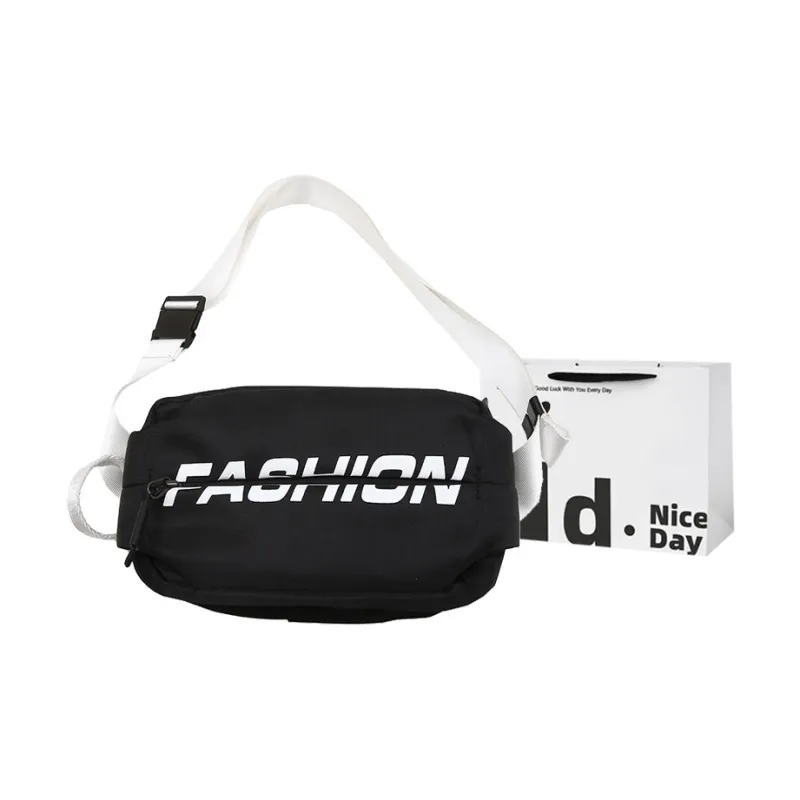 SWIMADE Nylon Crossbody Bag, Shoulder Bag, Fanny Pack, Sling Bag Regular Unisex White/Black/Red/Yellow-8