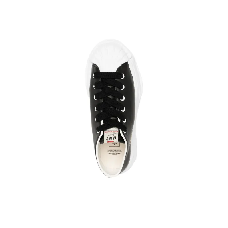 Maison MIHARA YASUHIRO Blakey Og Sole Seamless Leather Low Black White-4