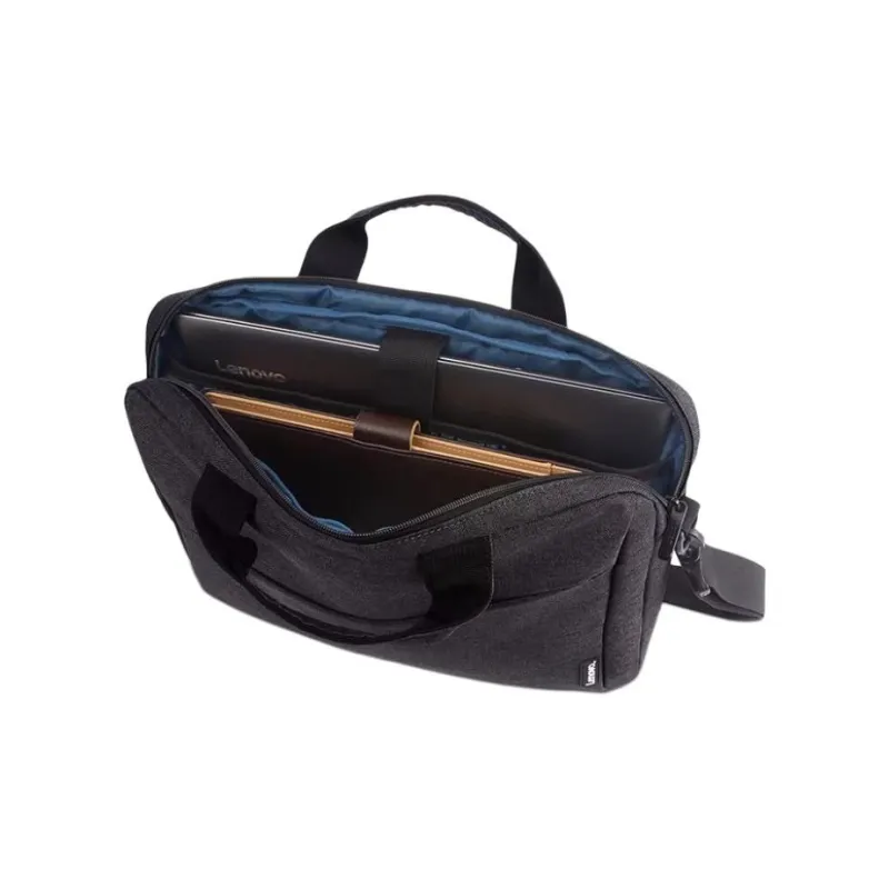 Lenovo Polyester Briefcase Handbag Laptop Bag Regular Unisex Gray Black-2
