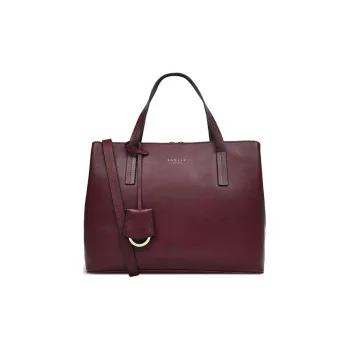 RADLEY Cow Leather Tote Bag Shopping Bag Shoulder Bag Crossbody Bag Handbag Medium Size Women's Red Brown
