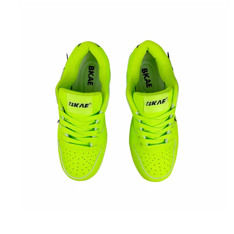 BKAE Slip Resistant Water Resistant And Wear Resistant Low Top Skateboard Shoes Unisex Green-2