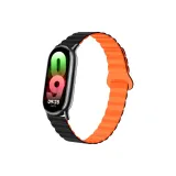 [Silicone Magnetic Loop Clasp]Black & Orange & Black Connector