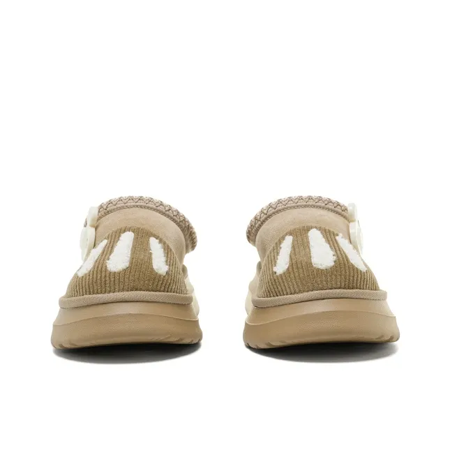 Disney x OLD ORDER Fuzzy Abrasion Resistant Slip Resistant Wrap toe Slippers Unisex Light Brown-2