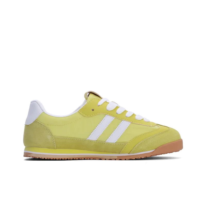 GLO BULL Skateboard Shoes Unisex Low Top Light Yellow White-1