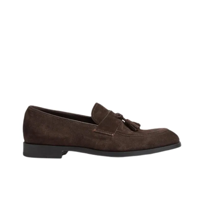 Zegna Siena Fle Casual Shoes Men's Dark Brown-1