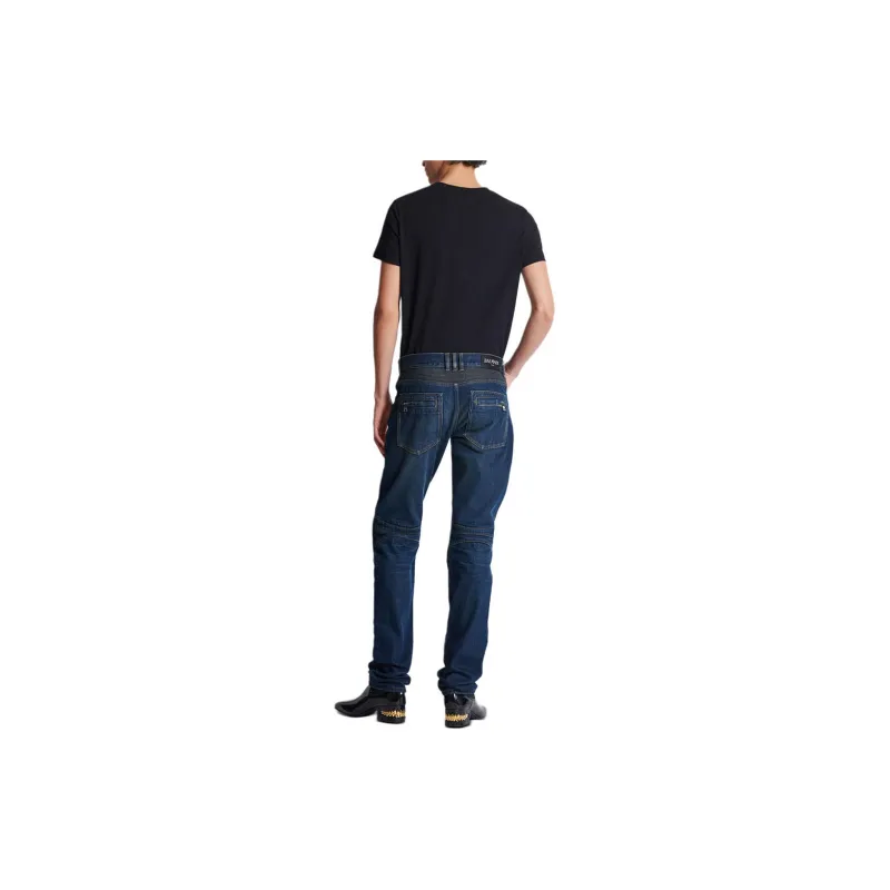 BALMAIN Denim Biker Jeans-2