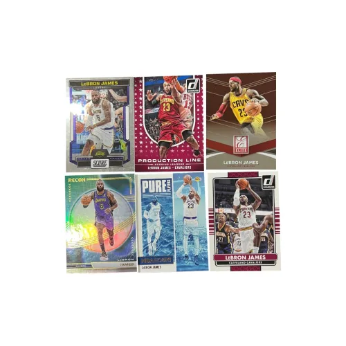 PANINI Lakers LeBron James The King Multi Collection Refractor Star Card Rare Sports Cards 6 Pcs