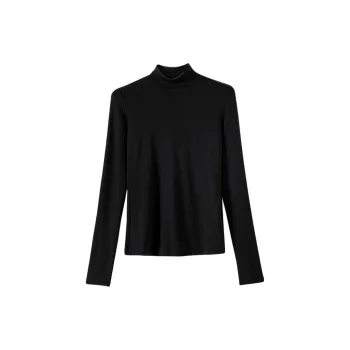 Late White T Shirt Women's Black