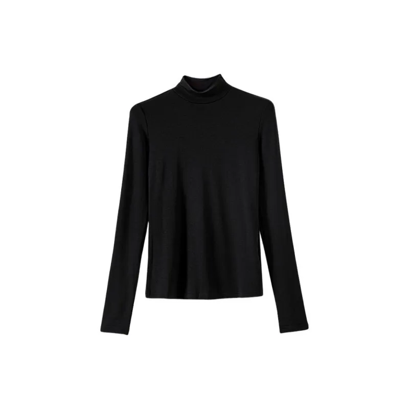 Late White T Shirt Women's Black-0
