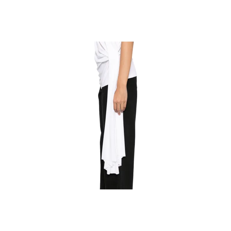 Christopher Esber Side Cowl Drape Extension Tee-4