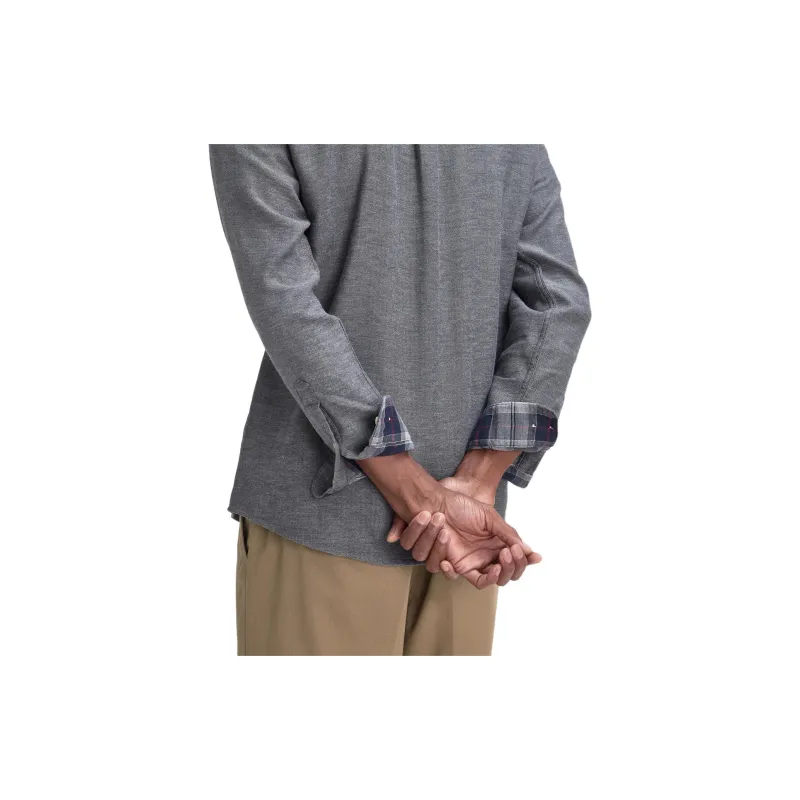 BARBOUR FW24 Shirt Men's Gray Mud Gray Rock-6