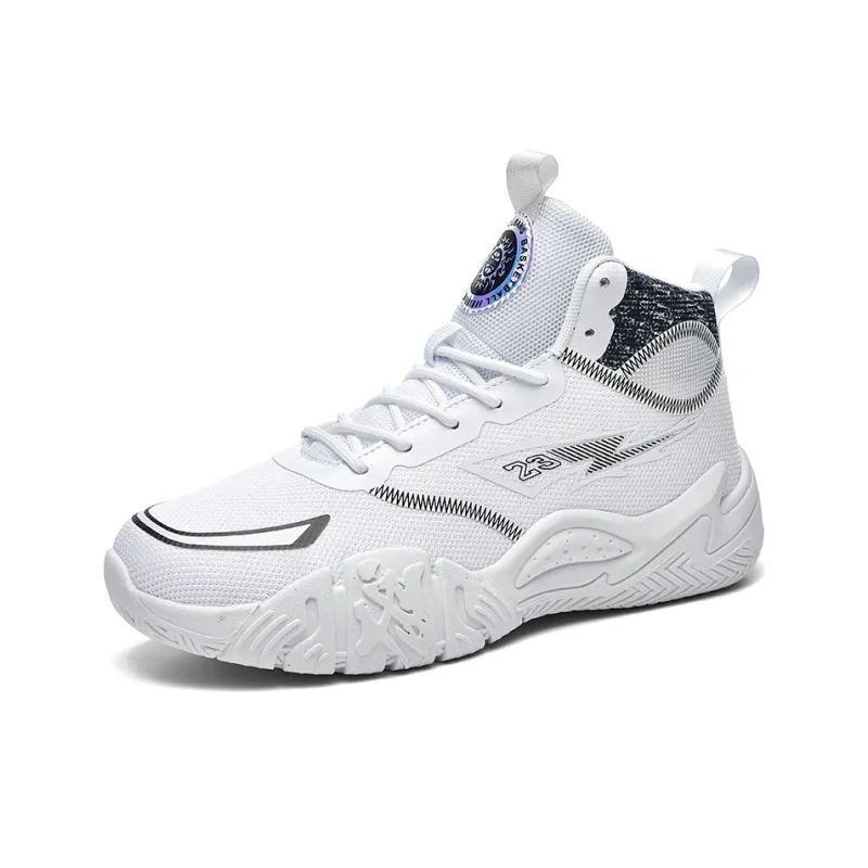 Black tailed Deer Shock Absorbers With Slip Resistant And Abrasion Resistant Properties Mid Top Basketball Shoes Unisex-8