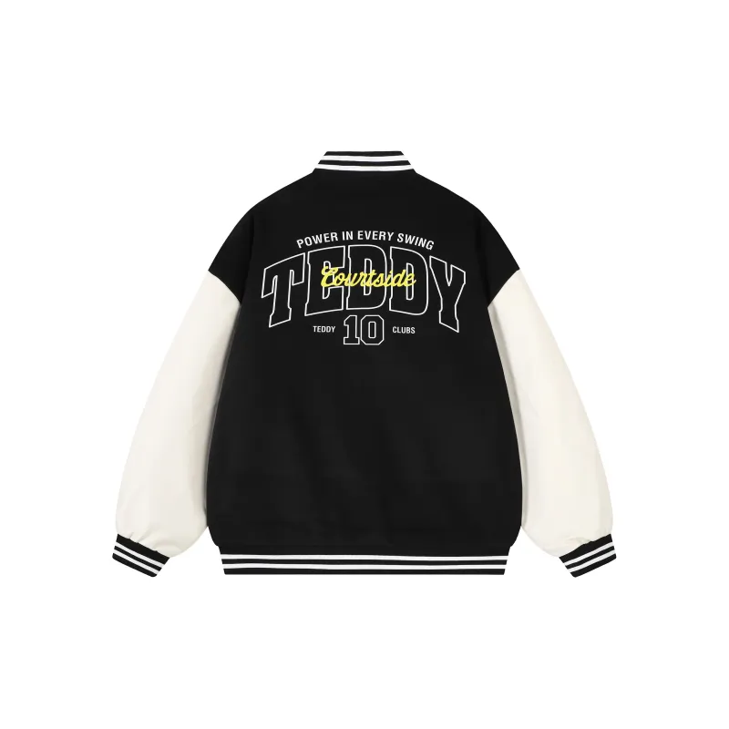 Teddy Bear Collection Baseball Jacket Coat Unisex-1