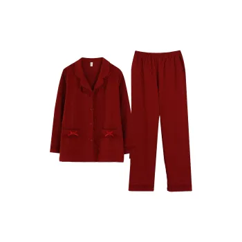 DanceBees Pajama Set Women's Red