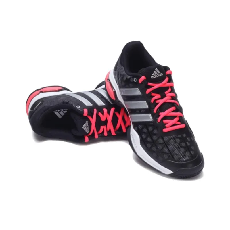 Adidas Barricade Anti-Slip Wear-Resistant Low-Top Tennis Shoes Men's Black-2