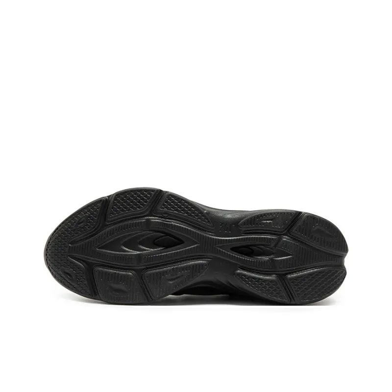 361° Linglong Series Cushioned Wear Resistant Water Resistant Low Top Casual Running Shoes Women's Obsidian Black-4