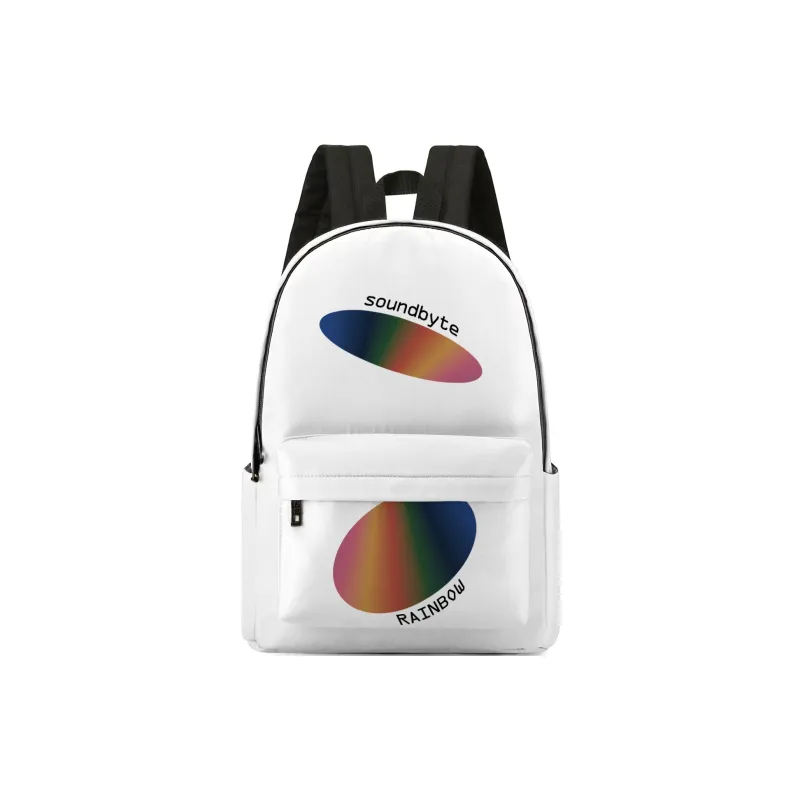 ONRF SOUNDBYTE Polyester Backpack Laptop Bag Unisex White-15