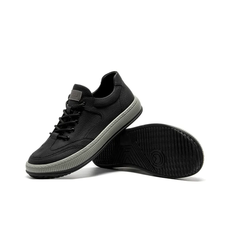 Satchi Low Top Skateboard Shoes Men's Black-3